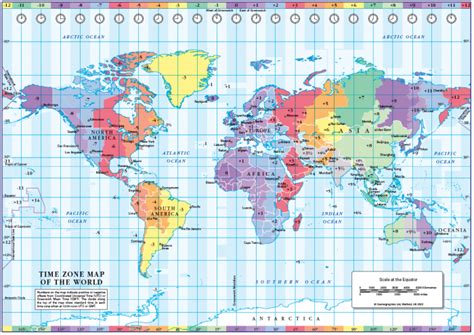 World Time Zones Map (download) - Cosmographics Ltd