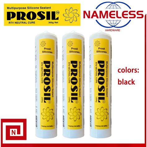 Prosil Sealant White Clear Black Prosil Multipurpose Silicone Sealant