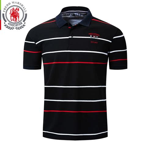 Fredd Marshall New Casual Polo Katoen Shirts Men Horizontal