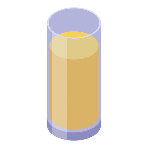 Juice Glass Icon Isometric Style 15888470 Vector Art At Vecteezy