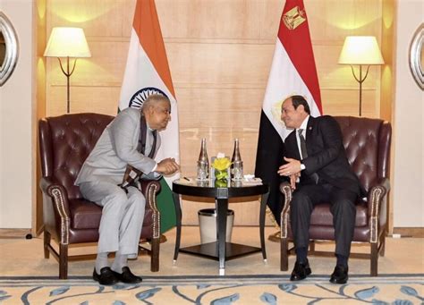 Sisi Voices Hope Indias Visit Help Further Develop Bilateral Ties