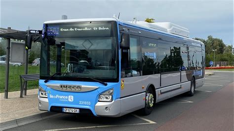 Iveco Bus Urbanway 12 GNV N231033 Bus 9502 Keolis Roissy Pays De