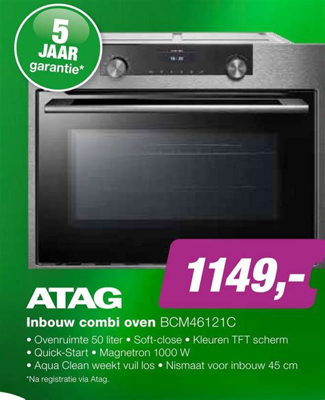 Atag Inbouw Combi Oven Aanbieding Bij EP