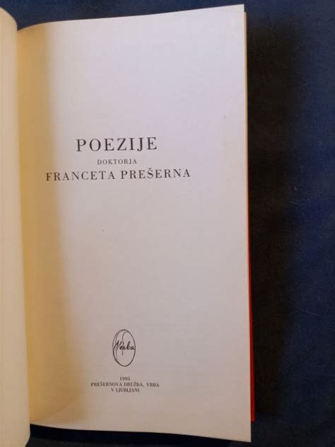 Poezije Doktorja Franceta Pre Erna