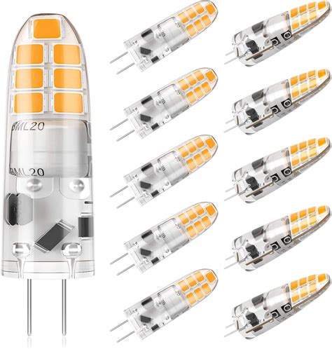 DiCUNO G4 LED Light Bulbs 2W 20W Halogen Equivalent 200LM Warm