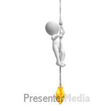 Figure Climbing Rope On Fire Animated Clipart Powerpoint Animation