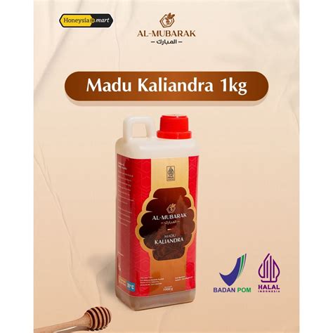 Jual Madu Murni Asli Al Mubarak Kaliandra 1kg Shopee Indonesia