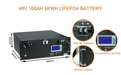 V V Ah Kwh Lifepo Server Rack Battery