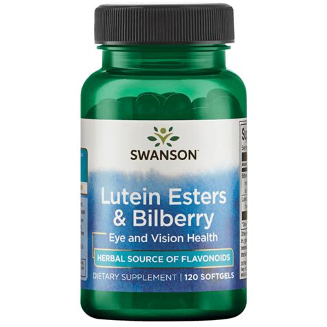 Swanson Lutein Esters And Bilberry Softgels Walmart