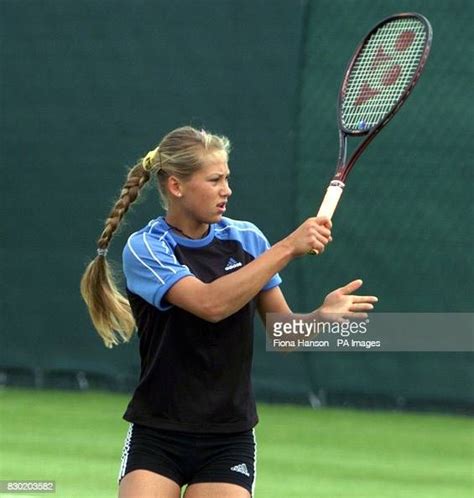 Anna Kournikova during a practice session at the Wimbledon Tennis... in 2023 | Anna kournikova ...