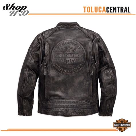 Harley Davidson® Mens Dauntless Convertible Leather Jacket Distressed Tienda Oficial H D