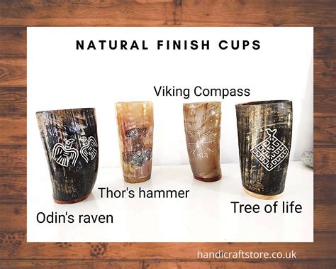 Natural Finish Ox Horn Viking Drinking Cup Cups Ale Beer Wine Tankard