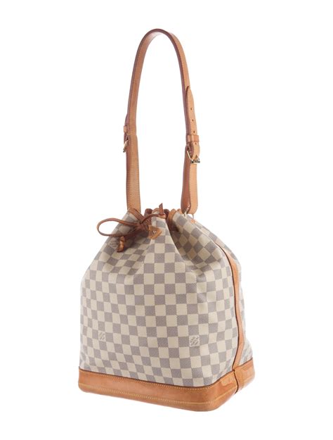 Louis Vuitton Damier Azur No Handbags Lou The Realreal