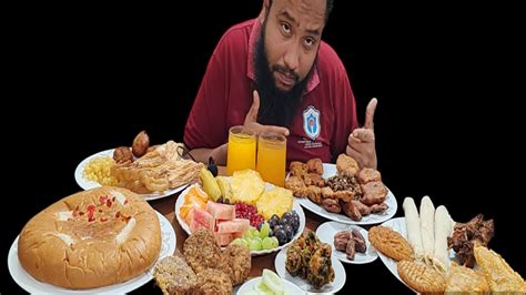 RAMADAN IFTAR EATING SHOW ASMR FRESH FRUITS PLATTER MUSLIM