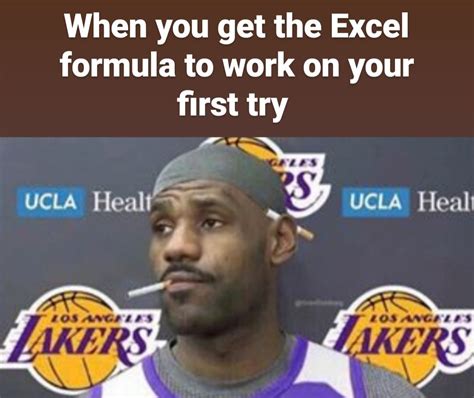 Accounting Memes When The Excel Formula Works Accounting Jokes