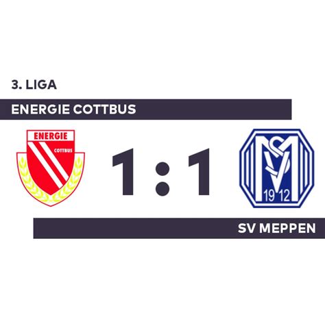 Energie Cottbus SV Meppen Remis In Letzter Minute Granatowski In