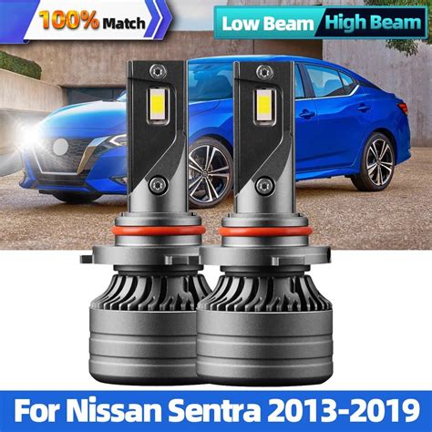 Faros Delanteros Led H11 Para Coche Bombillas De 12v 120w 30000lm Para Nissan Sentra 2013