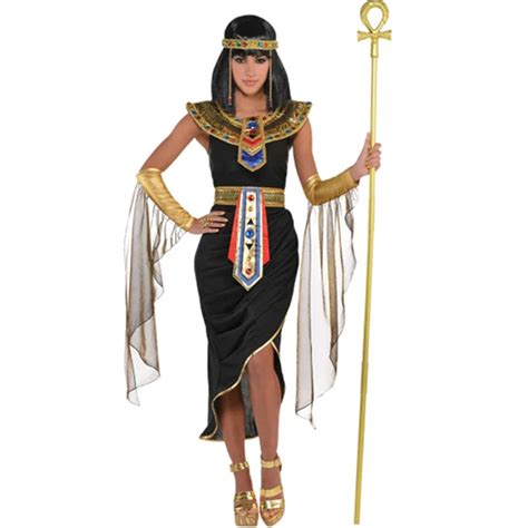 5pcs Black Sexy Exotic Egyptian Queen Cleopatra Costume Egypt Princess