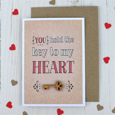 Key To My Heart Valentine Card By Cloud 9 Design