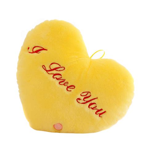 Eubuy Creative Plush Toy Led Luminous Love Pillow I Love You Cute Doll