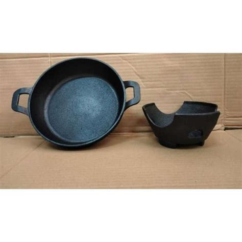 Promo Hot Plate Bbq Sukiyaki Cast Iron Korean Japan Dgn Tempat Arang Tebal Diskon 34 Di Seller