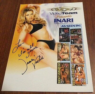 INARI VACHS SIGNED ADULT FILM STAR PORN 8X10 SLICK B AVN EBay