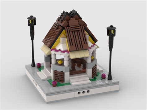 Lego Moc Colorful Gazebo For Park Mini Modular City By Gabizon