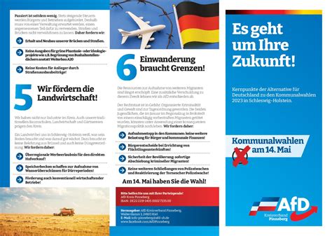 Wahlprogramm Und Flyer Der AfD In Pinneberg AfD Schleswig Holstein