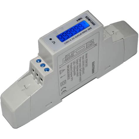 Buy New Sdm120d Single Phase 1p Digital Din Rail Kwh Meter Energy Meter 175mm