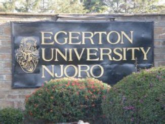 Egerton University Njoro Campus Courses Offered, Degree, Masters, PhD