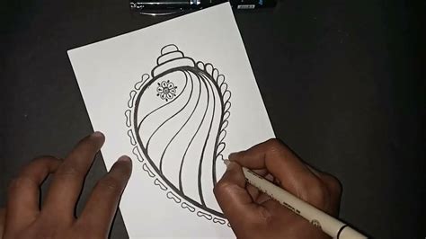 Easy Shank Drawing How To Draw Conch Conch Design Youtube