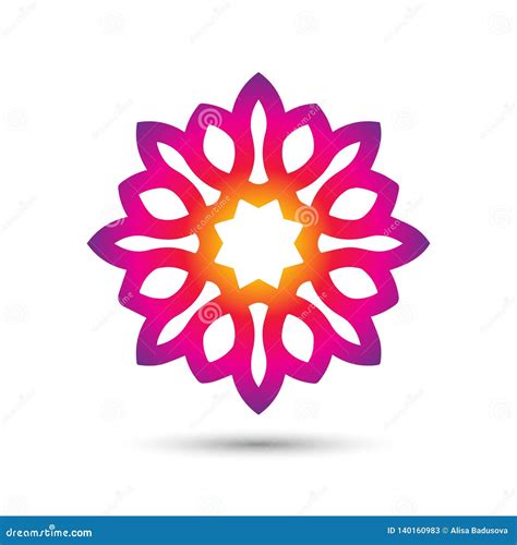 Abstract Elegant Flower Logo Icon Vector Design Universal Creative