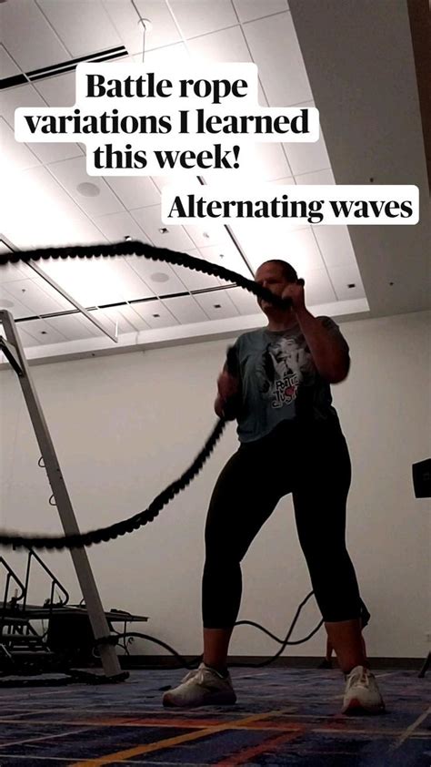 These battle rope variations are fun! Loved learning all these options ...