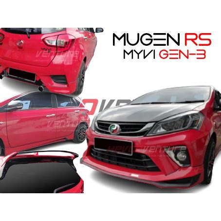 ABS PERODUA MYVI GEN3 2018 2021 MUGEN RS BODYKIT ABS MATERIAL