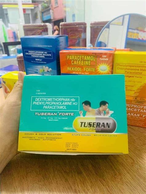 TUSERAN FORTE 20 Capsules Relief Of Cough Colds Headache Lazada PH