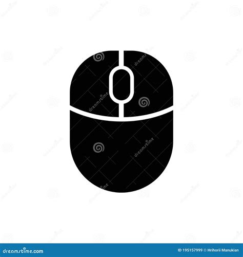 Símbolo De Icono Del Mouse Del Equipo Inalámbrico Icono De Ratón Inalámbrico Pc Vector