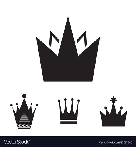 Simple Crown Black And White