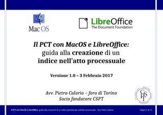 Guida Alla Creazione Di Un Indice Nell Atto Processuale Per Mac E