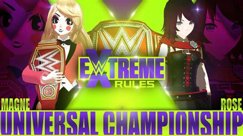 Wwe Extreme Rules 2020 Universal Title Match By Sweetsatou On Deviantart