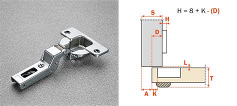 Salice Self Closing Series F Opening Half Overlay Wood Screw Mount