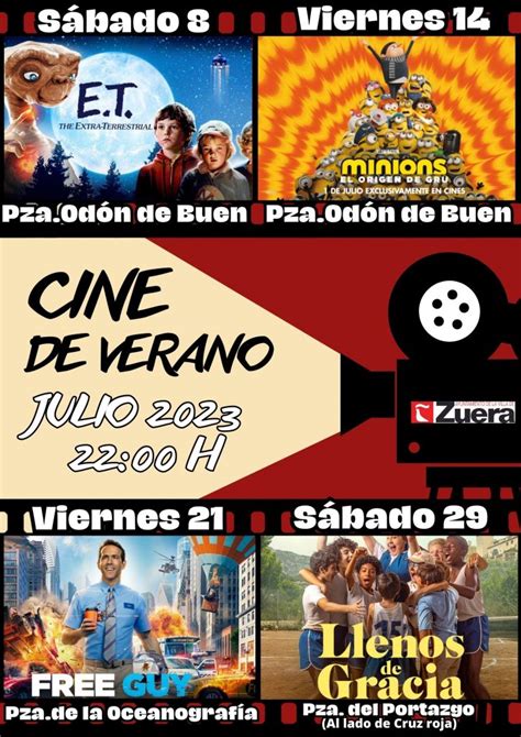 Vuelve El Cine De Verano A Zuera Ayuntamiento De Zuera