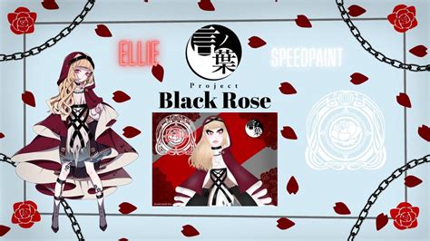 Ellie 🌹 Kotonoha Project Season 2 Black Rose Fanart Hanging Out With You Guys Bc Im Bored