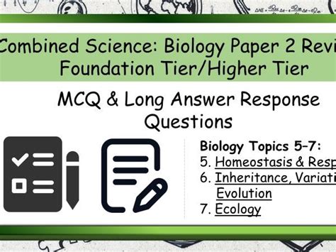 Gcse Science Paper Mcqs Long Answer Revision Questions For