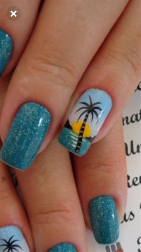 Pin By Deb White Lunn On Nails In Beach Gel Nails Cruise Nails