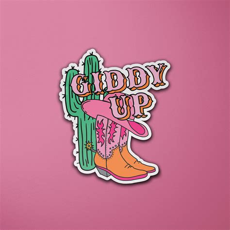 Giddy Up Sticker — Talk And Tell