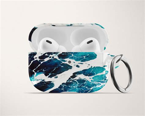 Aqua Marble Airpod Case for Airpods Pro Hard Cover With - Etsy