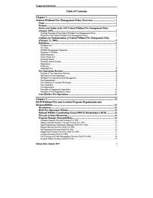 Fillable Online Federal Wildland Fire Management Policy Overview Fax