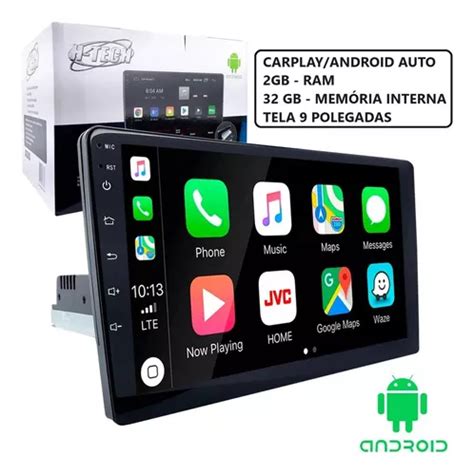 Multimidia 9 1 DIN 2 GB 32 GB Android 12 Carplay Android Auto