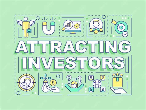 Premium Vector | Attracting investors word concepts light green banner