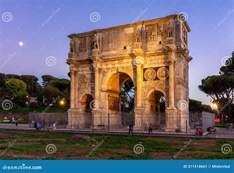 Arch Of Constantine Arco Di Constantino Near Colloseum Coliseum At